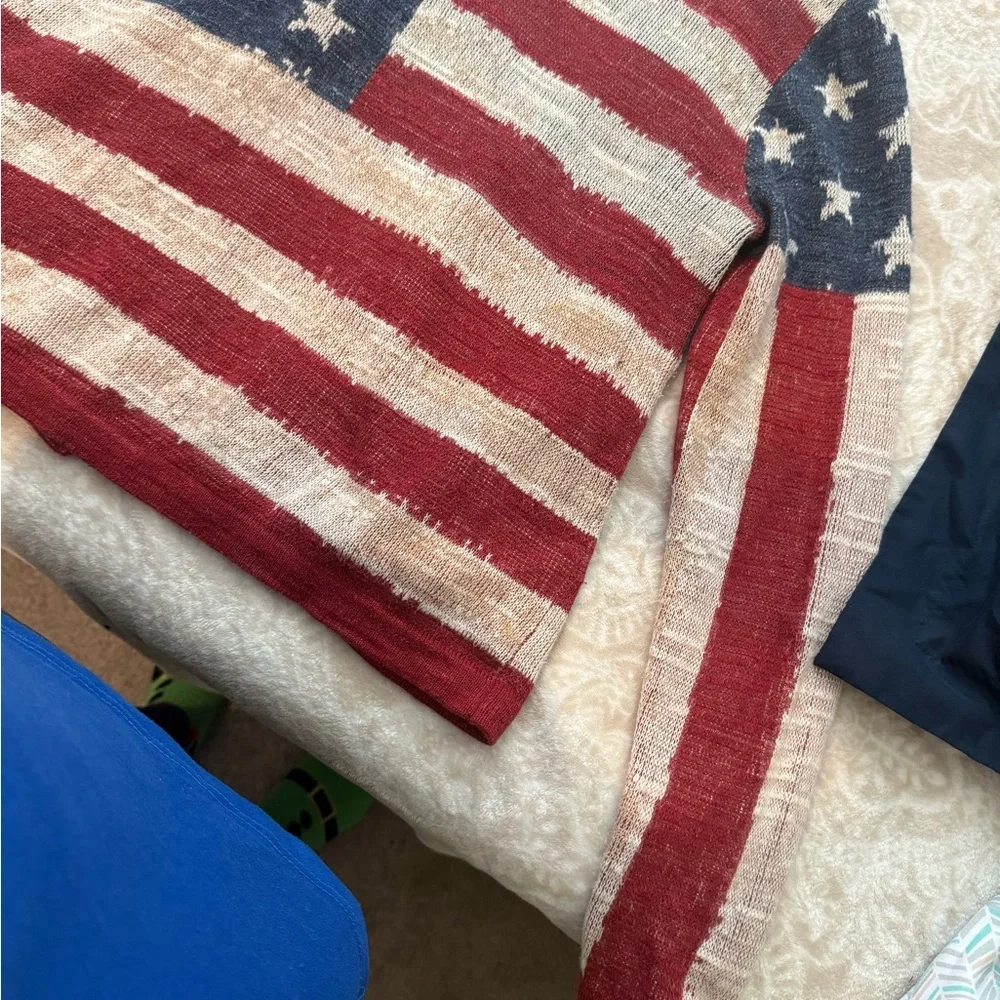 Denim & Supply Ralph Lauren Red, White, Blue American Flag Cardigan - Picture 6 of 7